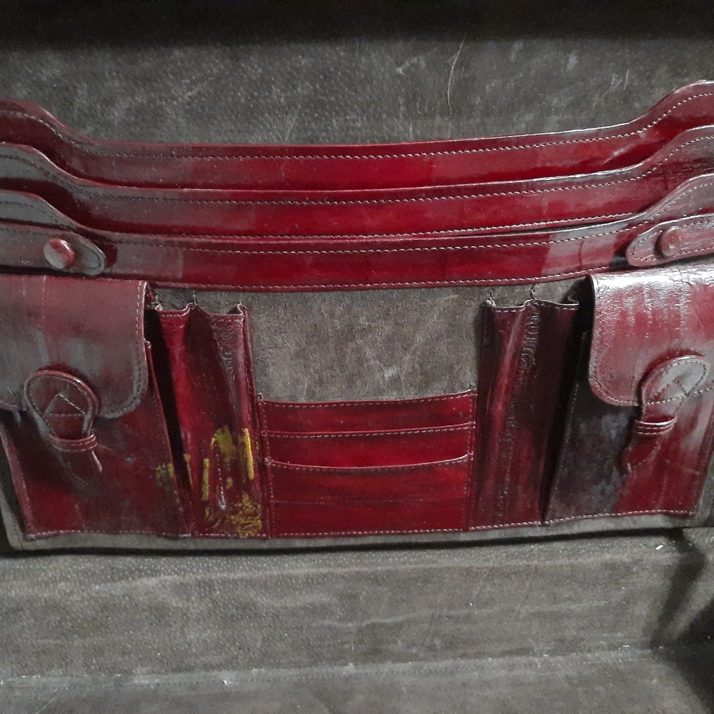 Vintage Amiet Briefcase Eel Skin Hard Side Combo Lock… Gem